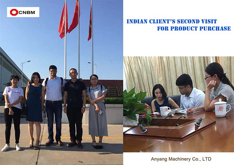 client visit for multi disc vacuum filter product purchase
