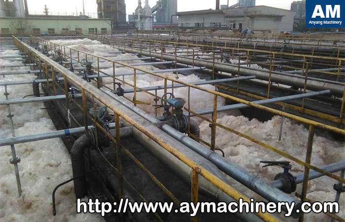 alkali treatment of paper pulping waste water