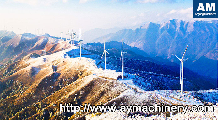 mountaintop wind power plant